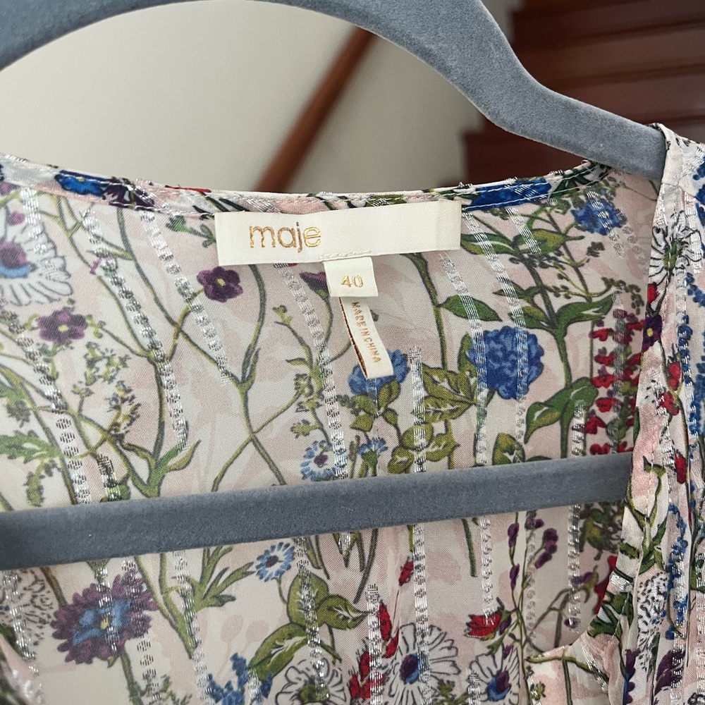 Maje floral midi dress - Picture 2 of 6